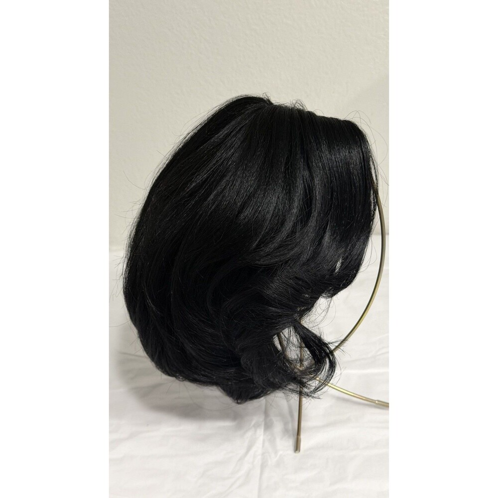 Midway Black Short Bob Wig Adjustable Synthetic Hair Wig Women’s